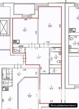 2-к квартира, вторичка, 72м2, 9/11 этаж