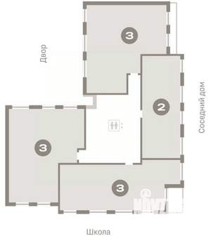 3-к квартира, вторичка, 106м2, 9/9 этаж