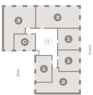 1-к квартира, вторичка, 40м2, 4/11 этаж