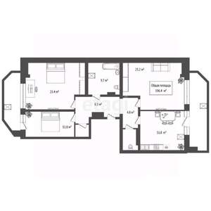 3-к квартира, вторичка, 106м2, 13/24 этаж