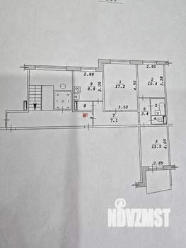 3-к квартира, вторичка, 64м2, 9/9 этаж