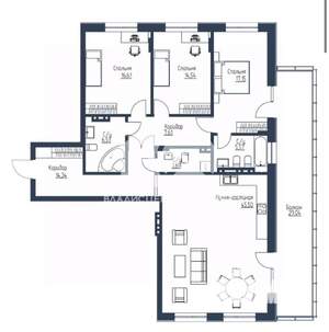 4-к квартира, вторичка, 160м2, 11/11 этаж