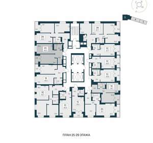 2-к квартира, вторичка, 46м2, 29/30 этаж