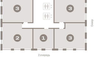 3-к квартира, вторичка, 75м2, 12/15 этаж