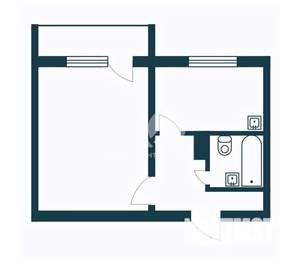 1-к квартира, вторичка, 30м2, 5/5 этаж