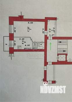 1-к квартира, вторичка, 43м2, 6/9 этаж
