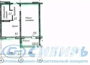 1-к квартира, строящийся дом, 35м2, 16/17 этаж