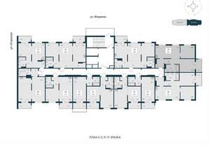 3-к квартира, вторичка, 59м2, 7/17 этаж