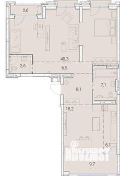 4-к квартира, вторичка, 110м2, 24/25 этаж