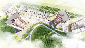 1-к квартира, строящийся дом, 30м2, 7/17 этаж