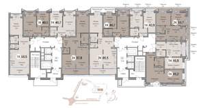 3-к квартира, вторичка, 86м2, 7/25 этаж