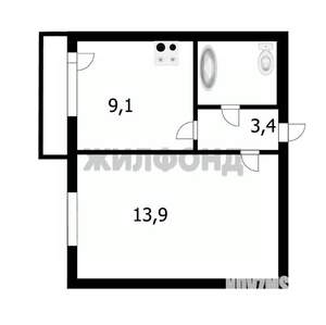 1-к квартира, вторичка, 30м2, 1/11 этаж