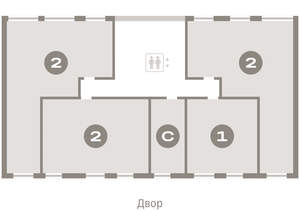 2-к квартира, вторичка, 82м2, 7/17 этаж