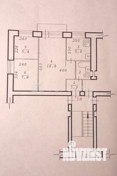 3-к квартира, вторичка, 42м2, 4/5 этаж