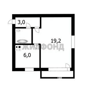 1-к квартира, вторичка, 30м2, 2/4 этаж