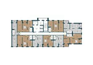 2-к квартира, вторичка, 64м2, 16/25 этаж