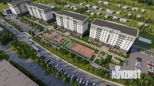 2-к квартира, строящийся дом, 59м2, 5/8 этаж