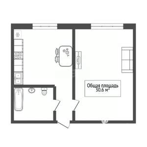 1-к квартира, вторичка, 31м2, 14/16 этаж