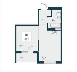 1-к квартира, вторичка, 38м2, 11/17 этаж
