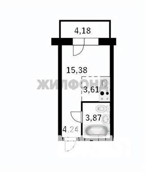 1-к квартира, вторичка, 31м2, 19/25 этаж