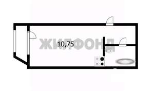 1-к квартира, вторичка, 21м2, 6/8 этаж