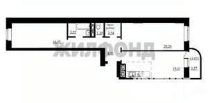 3-к квартира, вторичка, 74м2, 6/22 этаж