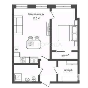 2-к квартира, вторичка, 65м2, 9/29 этаж