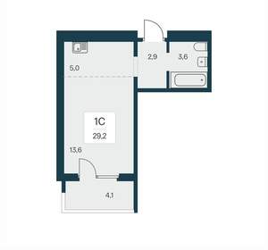 Студия квартира, вторичка, 29м2, 11/17 этаж