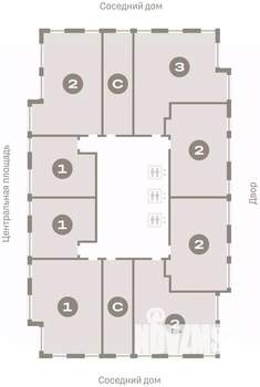 2-к квартира, вторичка, 60м2, 12/23 этаж