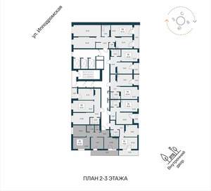 3-к квартира, вторичка, 67м2, 2/25 этаж