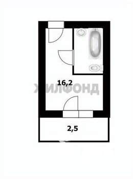 1-к квартира, вторичка, 16м2, 4/9 этаж