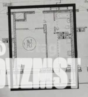 1-к квартира, вторичка, 48м2, 21/24 этаж