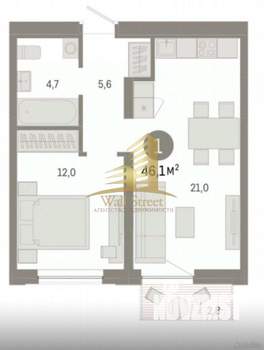 2-к квартира, вторичка, 46м2, 7/18 этаж