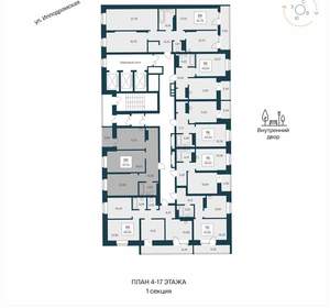 2-к квартира, вторичка, 62м2, 10/25 этаж