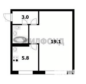 1-к квартира, вторичка, 31м2, 2/5 этаж