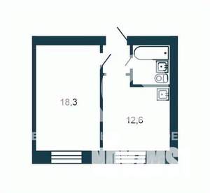 2-к квартира, вторичка, 37м2, 4/9 этаж