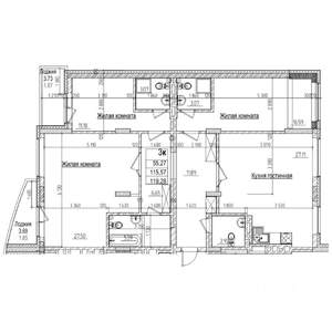 Студия квартира, вторичка, 119м2, 7/16 этаж