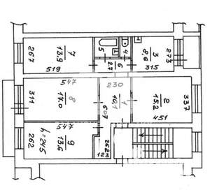 4-к квартира, вторичка, 89м2, 5/5 этаж