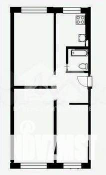 3-к квартира, вторичка, 62м2, 2/5 этаж