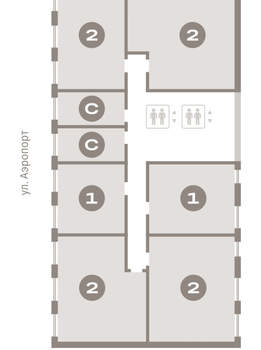 2-к квартира, вторичка, 73м2, 2/15 этаж