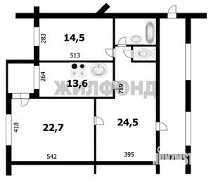 2-к квартира, вторичка, 82м2, 10/10 этаж