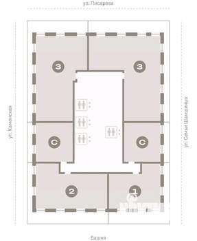 3-к квартира, вторичка, 159м2, 29/30 этаж