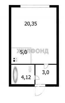Студия квартира, вторичка, 32м2, 8/10 этаж
