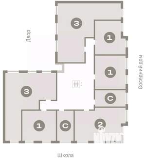 2-к квартира, вторичка, 61м2, 3/9 этаж