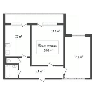 2-к квартира, вторичка, 47м2, 10/11 этаж
