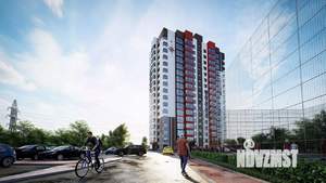 1-к квартира, строящийся дом, 26м2, 12/17 этаж