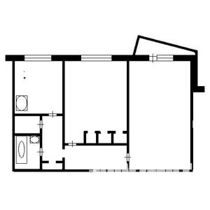 2-к квартира, вторичка, 54м2, 8/9 этаж