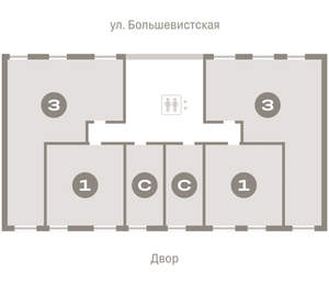 3-к квартира, вторичка, 88м2, 6/17 этаж