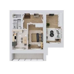 2-к квартира, вторичка, 56м2, 10/12 этаж