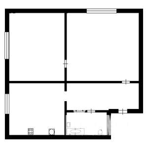 2-к квартира, вторичка, 40м2, 2/3 этаж